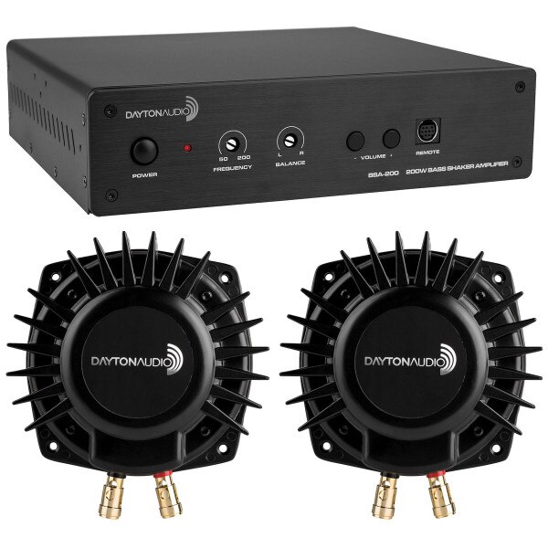 Dayton Audio BSA200 Amp with 2 BST1 Bass Shakers Bundle